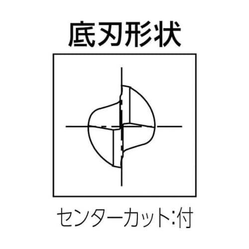 超硬スクエアエンドミル 2刃ミニチュアシ