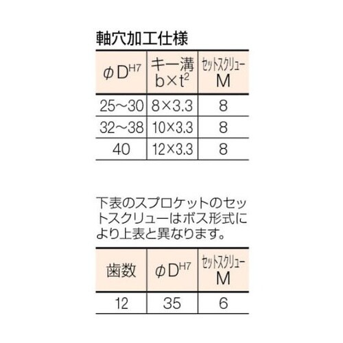FBN60B13D30 FBスプロケット
