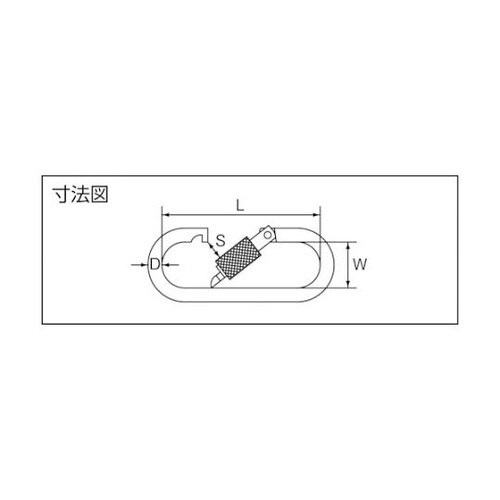 B2108ステンレスプチカラビナ(環付)