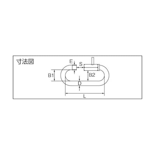 ステンレス ピン止めリングキャッチ 線径
