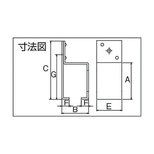 2SSB 2号ステンレスドアハンガー横