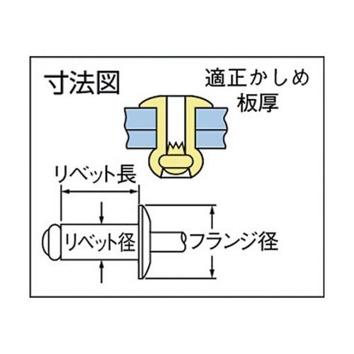SD52HR 高圧着HRリベット1千本入