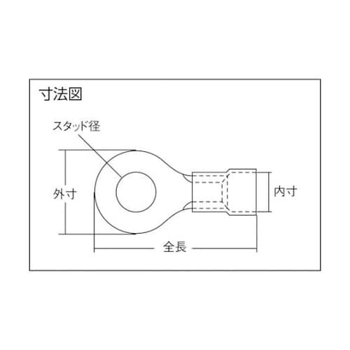 FV23 ビニル絶縁丸型端子F 100個