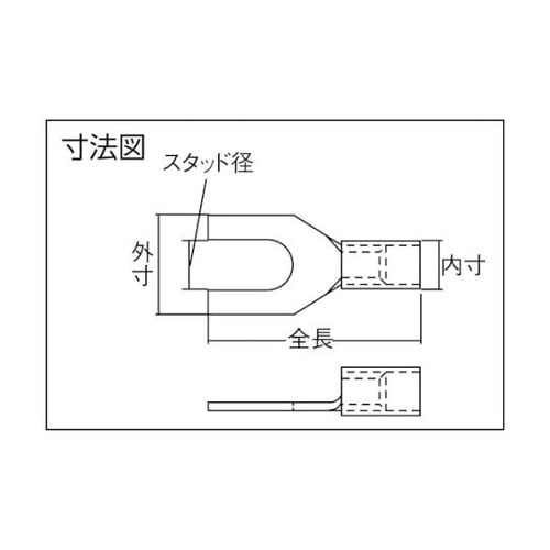 V1.25YS3A 角先開端子ストレート