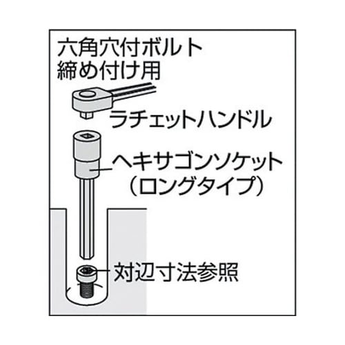 4H19L ロングヘキサゴンソケット