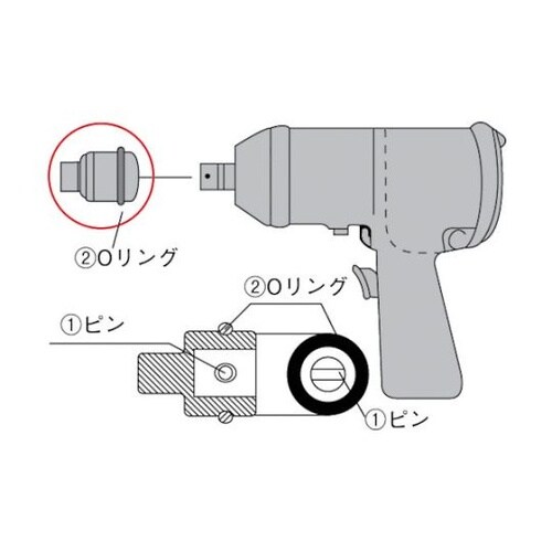 インパクト用Oリング (1Pk(袋)=1