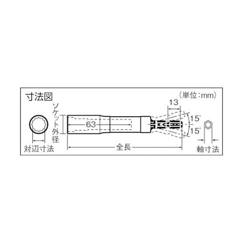 WA201911首振りソケット対辺19