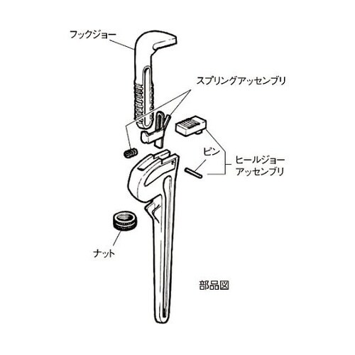 10HD 強力型ストレートパイプレンチ