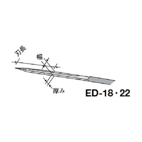 DIAヤスリ ED−22 しのぎ幅4.3