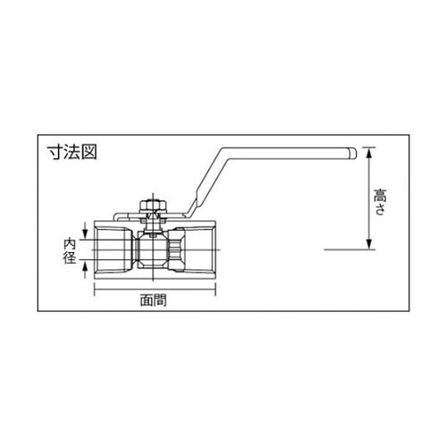 黄銅製1.96MPaミニボール弁40A(