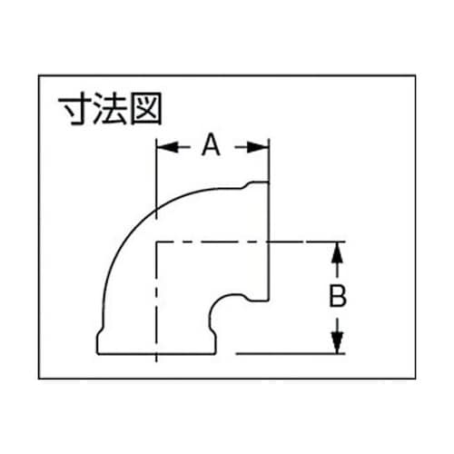 水道配管用継手 砲金エルボ 呼び径Rc1