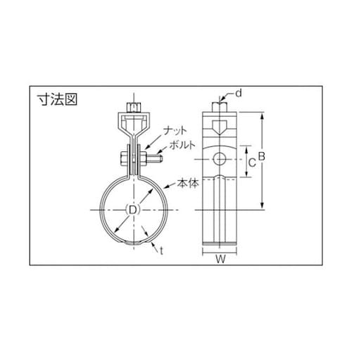 吊バンド”ステン組式吊タン付” W3/8