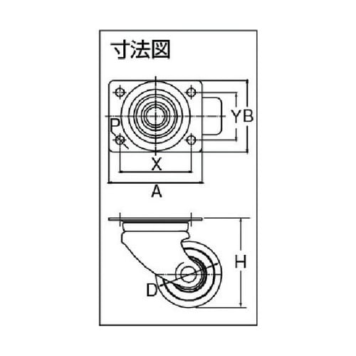 FP65WJ 高荷重用キャスター