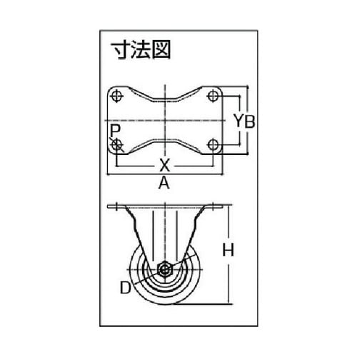 FP75WK 高荷重用キャスター