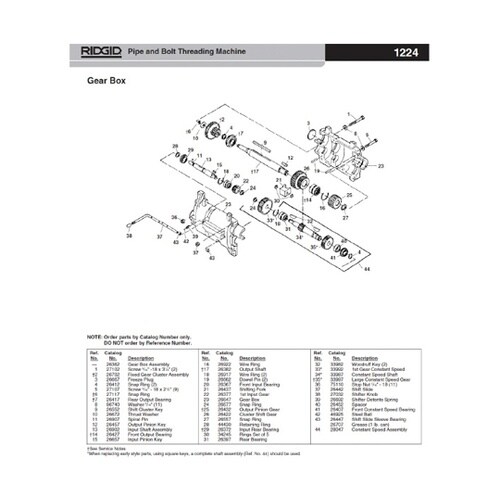 26362 ギヤ− ボックスF/1224