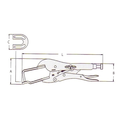 T25EL4 9R 溶接クランプ