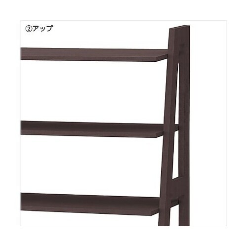 シェルフラック ダークブラウン W125