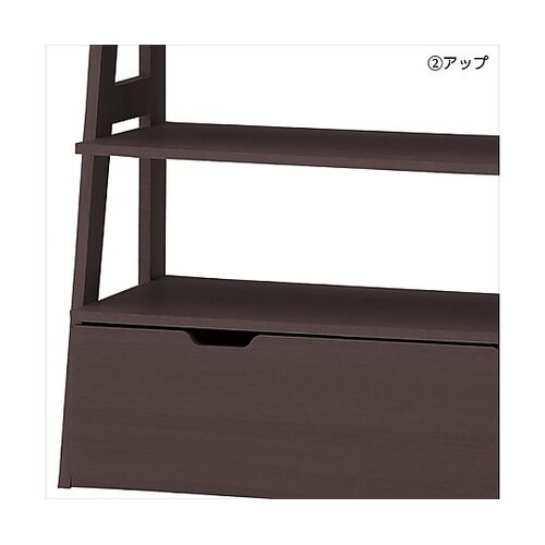 シェルフラック ダークブラウン W125