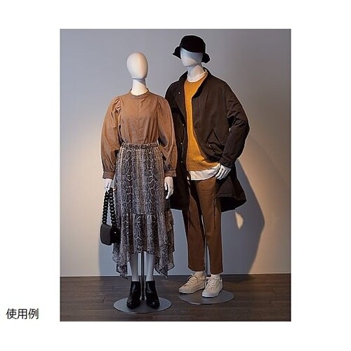 婦人全身腰受けリアルマネキン 顔付き可動