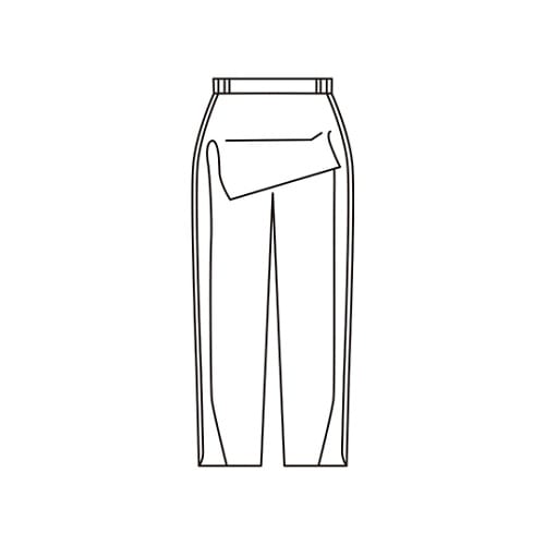 婦人脇全開ジャージパンツ グレー M 3