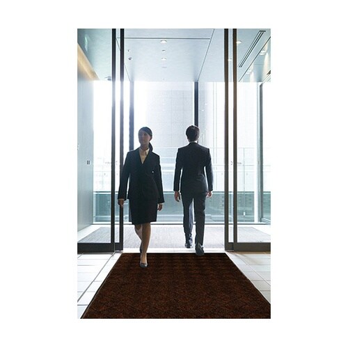 泥落し玄関マット 45×75cm茶