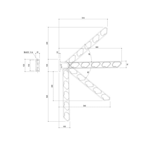 SK−66RF−WC バルコニー物干金物