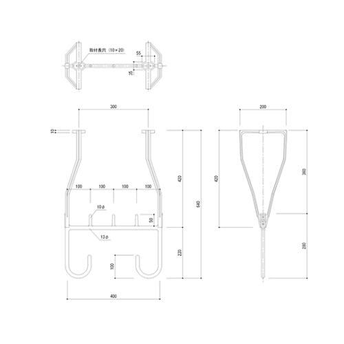 SK−4064A バルコニー物干金物