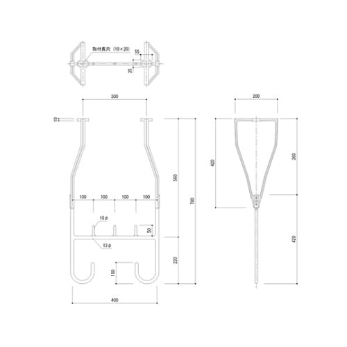 SK−4078A バルコニー物干金物