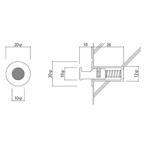SK−DH12 収納型フック