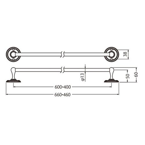 BT−32マーガレトタオル掛600金