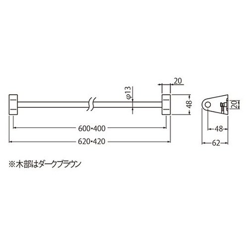 BT−36ジェントルタオル掛400ステン