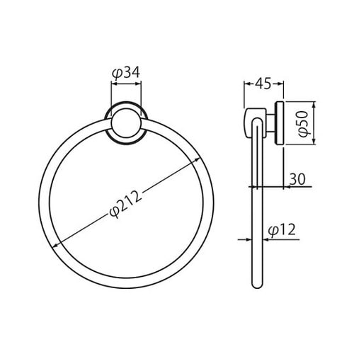 BT−100ジュピタータオルリングクロム