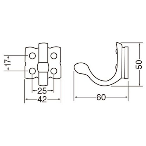 CB−6 石目フック古代色
