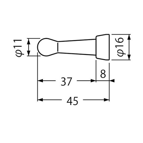 CB−35 ロブフックA形クローム