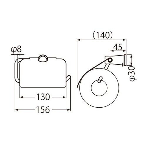 CW−4 ペーパーホルダー白木ウッド
