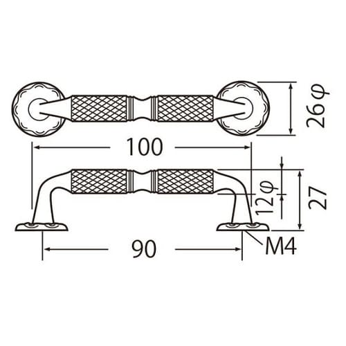 HB−30 カットハンドル小純金