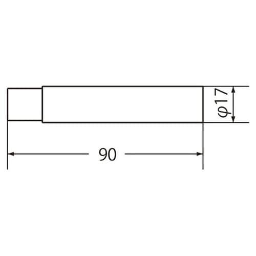 RB−3 スリム円筒戸当り90ミリWH