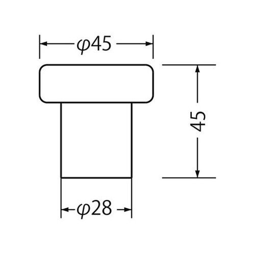 RB−6Gラジアル戸当り床付45クロム