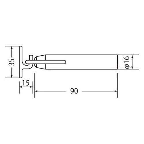 RB−13アオリ止付ロケット戸当90仙徳
