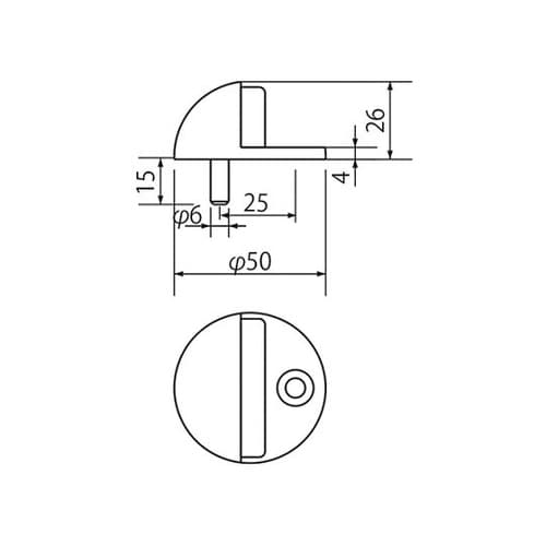 RB−35 フロア戸当り50ミリ金