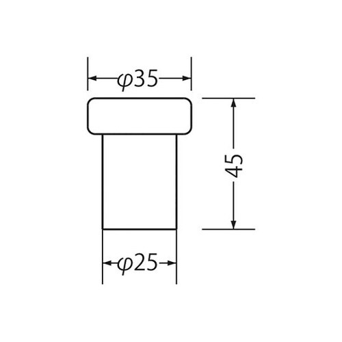 RS−4ラジアル戸当35Φ45鏡面