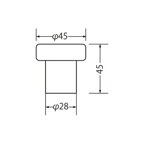 RS−6ラジアル戸当45Φ45鏡面