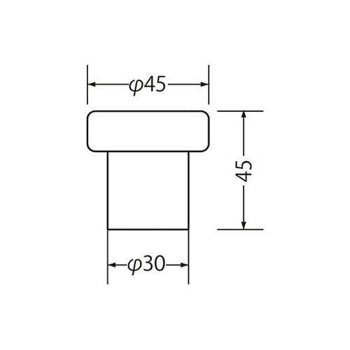 RW−3ラジアル戸当45Φ45ミリウッド