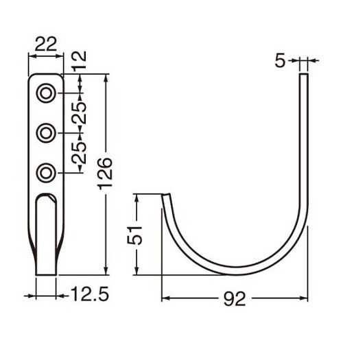ST200スーパーフックLLヘアーライン
