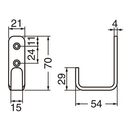 ST205 U形フック4tLソフトミラー