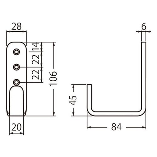 ST206L形フック6tXLソフトミラー