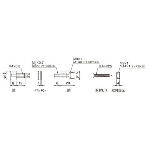 PH3030パネルホルダー1520クロム