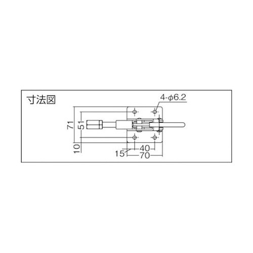 横押し型トグルクランプ スチール(314