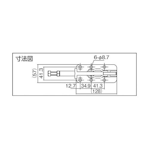 横押し型トグルクランプ スチール(314