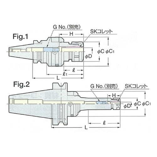 BT40SZF10−90 スリムチャック